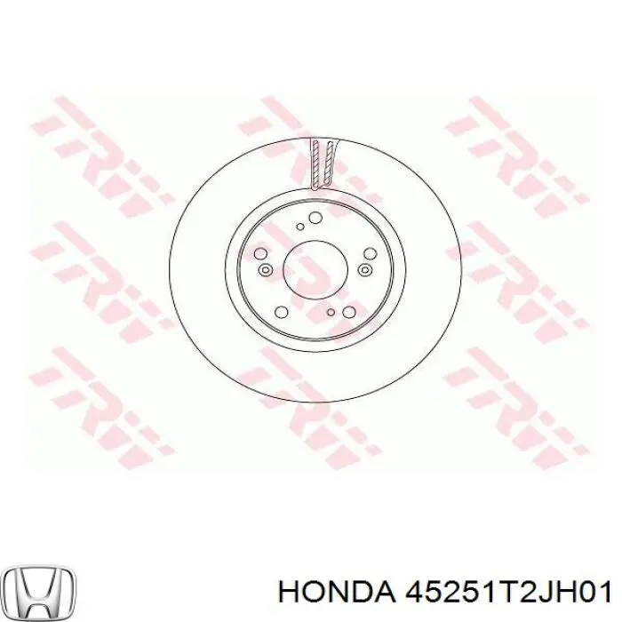 45251T2JH01 Honda Гальмо дискове переднє