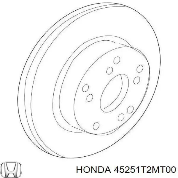 Купити 45251T2MT00 Honda Ротор гальмівний