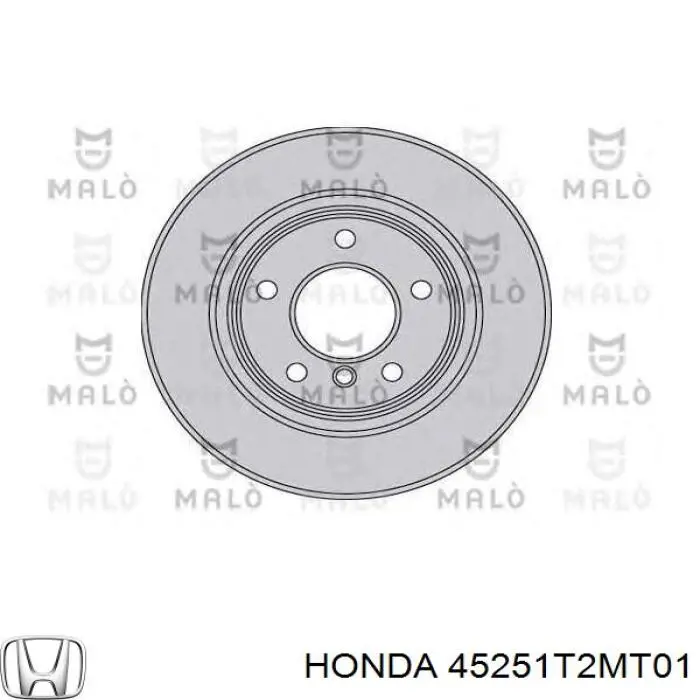 Гальмівні диски передні 45251T2MT01 Honda