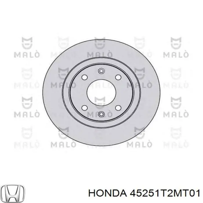 Диск гальмівний передній Honda 45251T2MT01