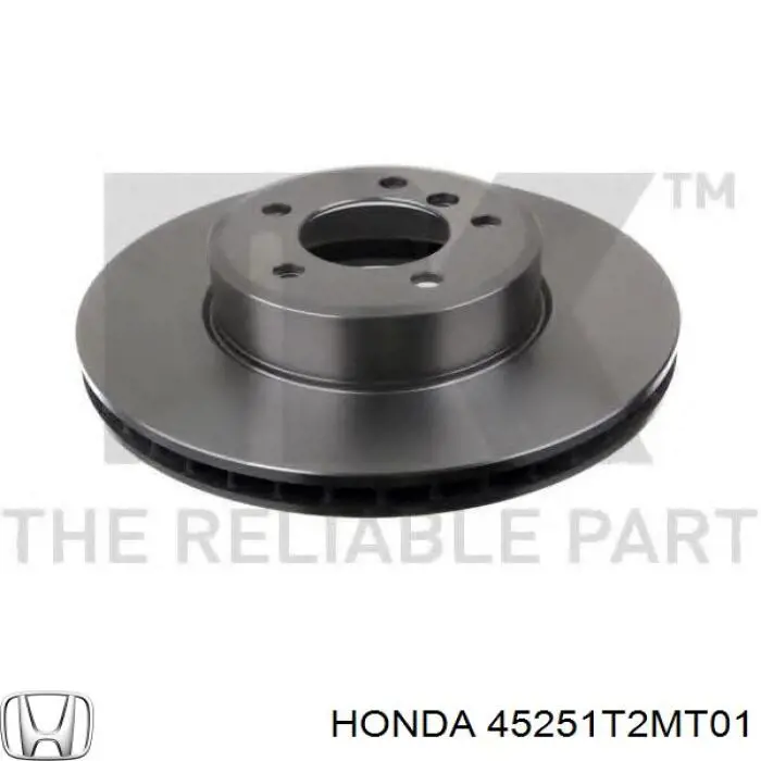 45251T2MT01 Honda Гальмо дискове переднє