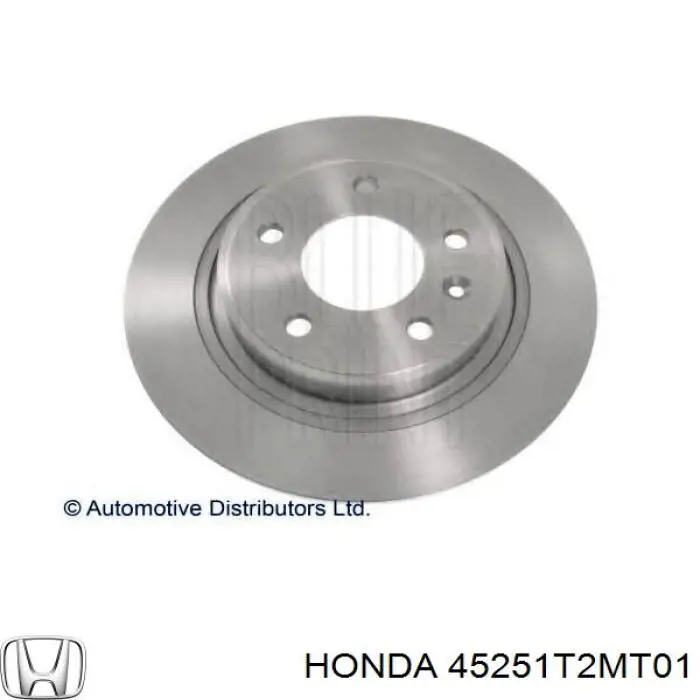 Диск переднього гальма Honda 45251T2MT01 ціна, від 60.78 USD