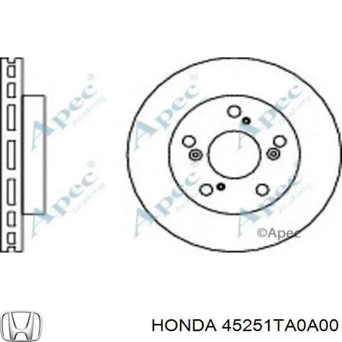 Купити 45251TA0A00 Honda Ротор гальмівний