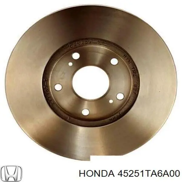 Гальмівні диски передні 45251TA6A00 Honda
