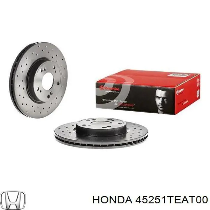 Диск переднього гальма Honda 45251TEAT00 ціна, від 27.88 USD