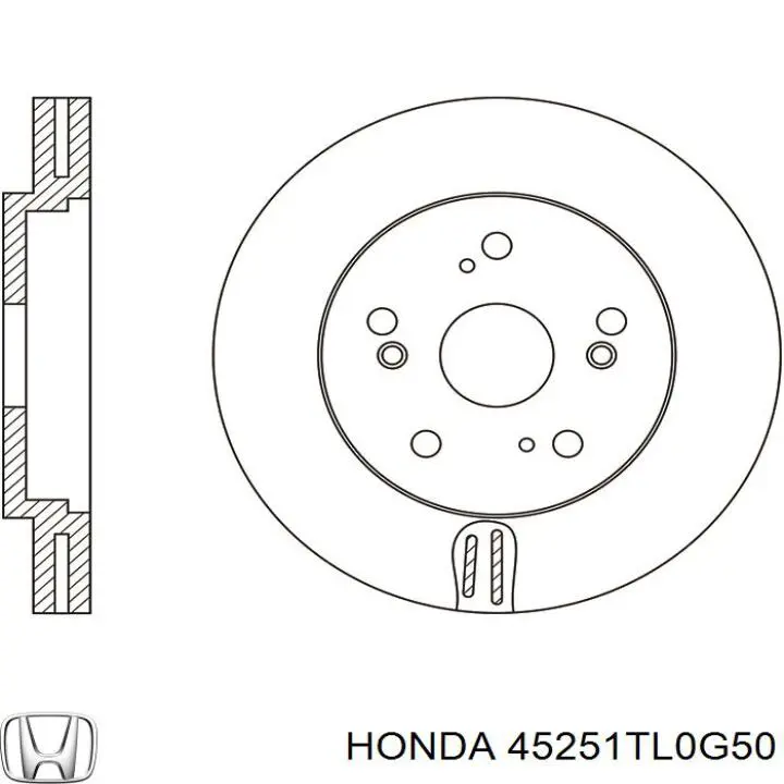 Купити 45251TL0G50 Honda Ротор гальмівний