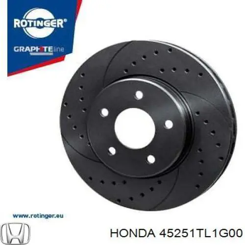 Гальмівні диски передні 45251TL1G00 Honda