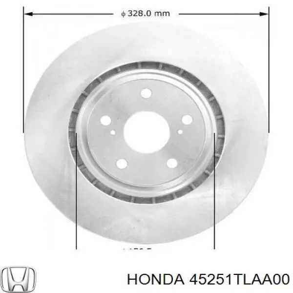 45251TLAA00 Honda Гальмо дискове переднє