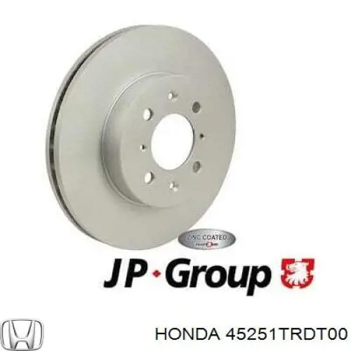 Диск гальмівний передній 45251TRDT00 Honda