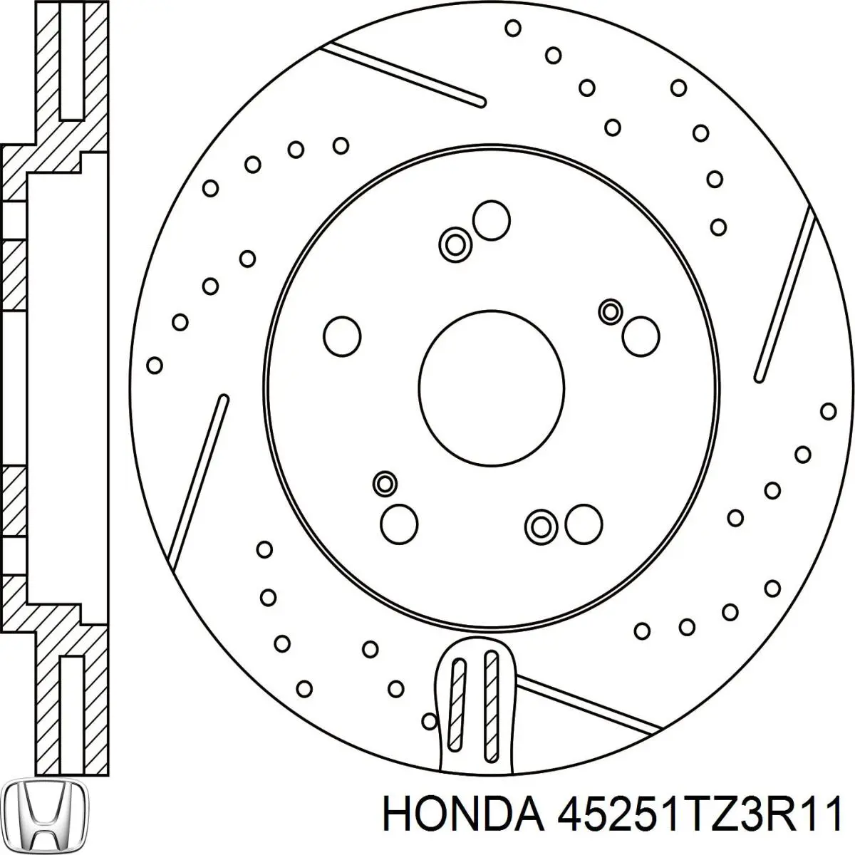 45251TZ3R11 Honda 