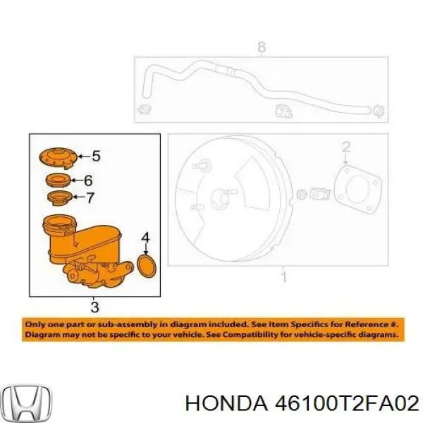  46100T2FA01 Honda