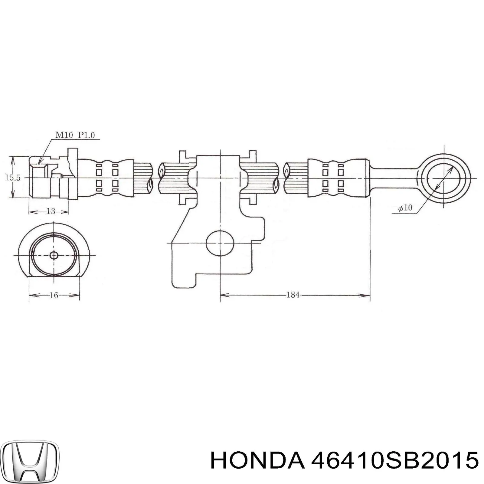Купити 46410SB2015 Honda Гальмівні шланги передні