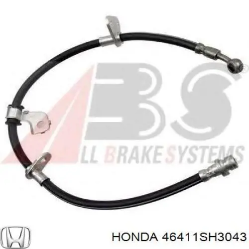 Шланг гальмівний передній, лівий 46411SH3043 Honda