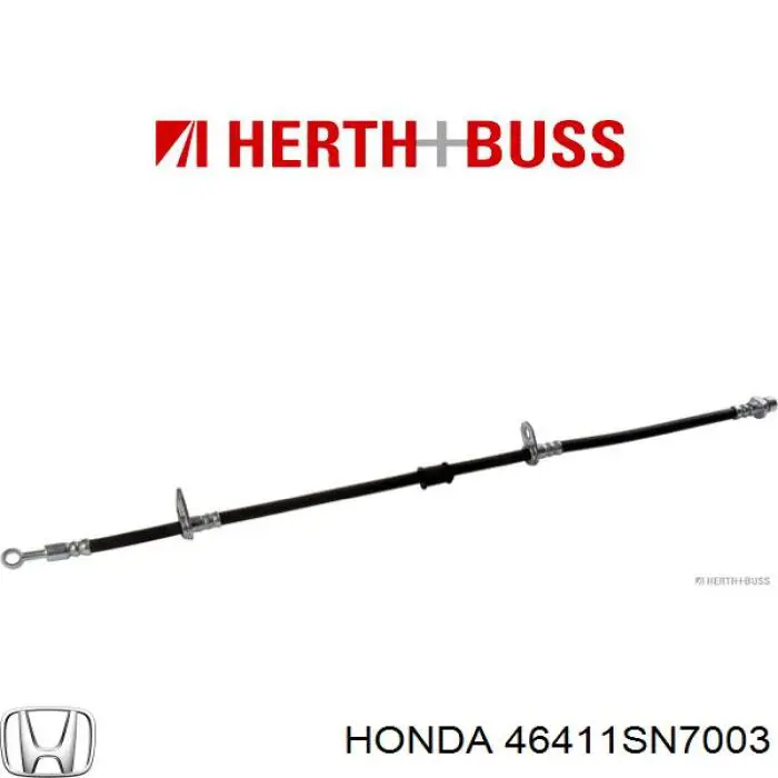 Шланг гальмівний передній, лівий 46411SN7003 Honda