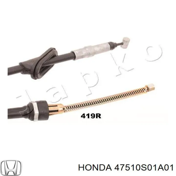 47510S01A01 Honda Трос ручного гальма задній, правий
