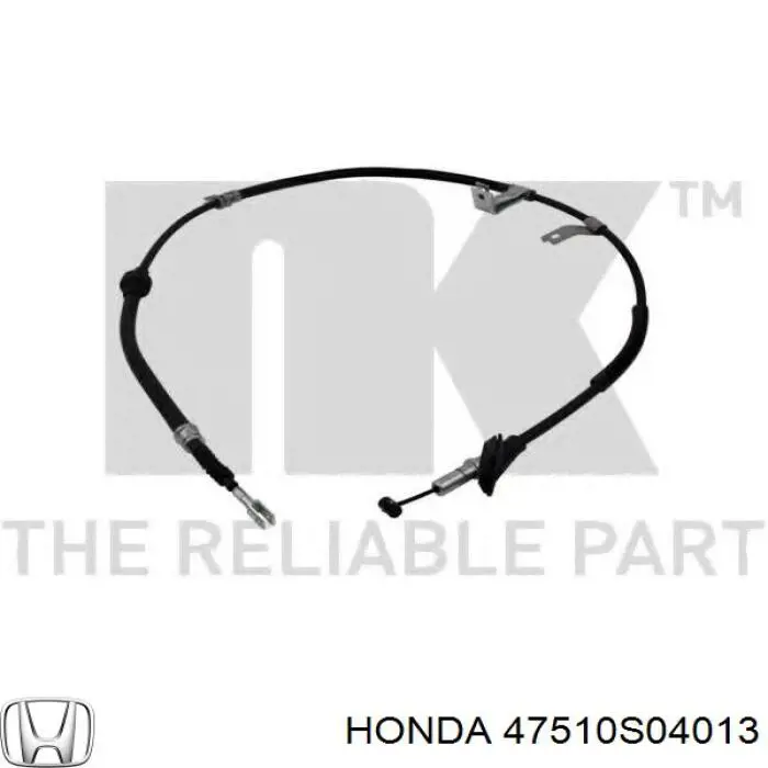 Трос ручного гальма задній, правий Honda Civic 6 (MA,MB) (Хонда Цивік)