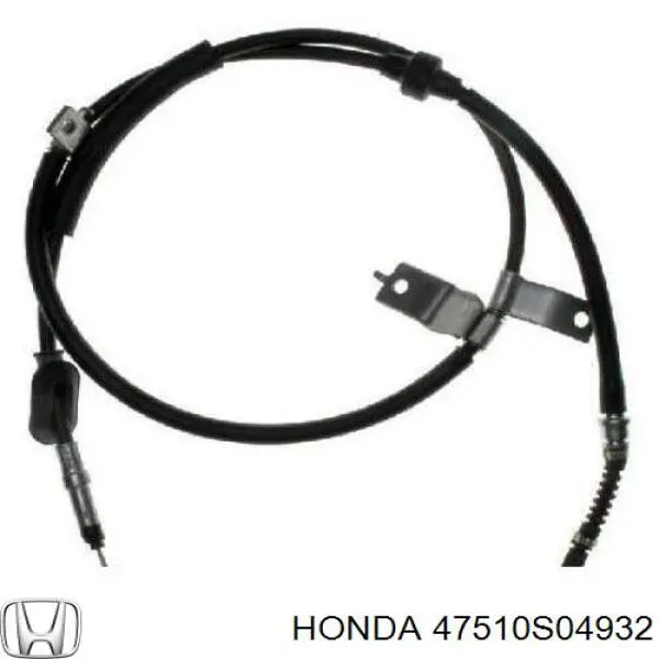 Трос стоянкового гальма задній правий Honda 47510S04932 ціна, від 21.22 USD