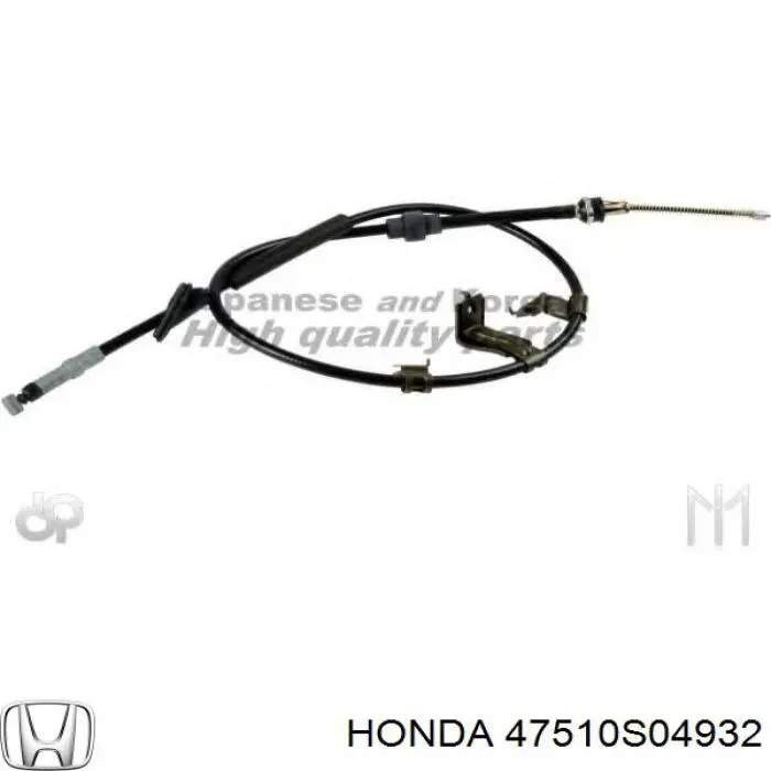 Трос стоянкового гальма задній правий Honda 47510S04932 ціна, від 21.22 USD