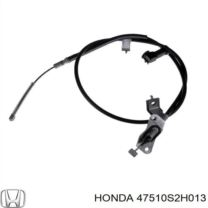 Трос ручного гальма задній, правий 47510S2H013 Honda