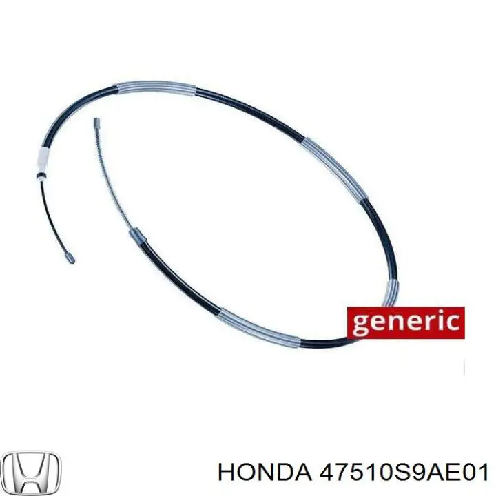 Трос стоянкового гальма задній правий Honda 47510S9AE01 ціна, від 35.76 USD