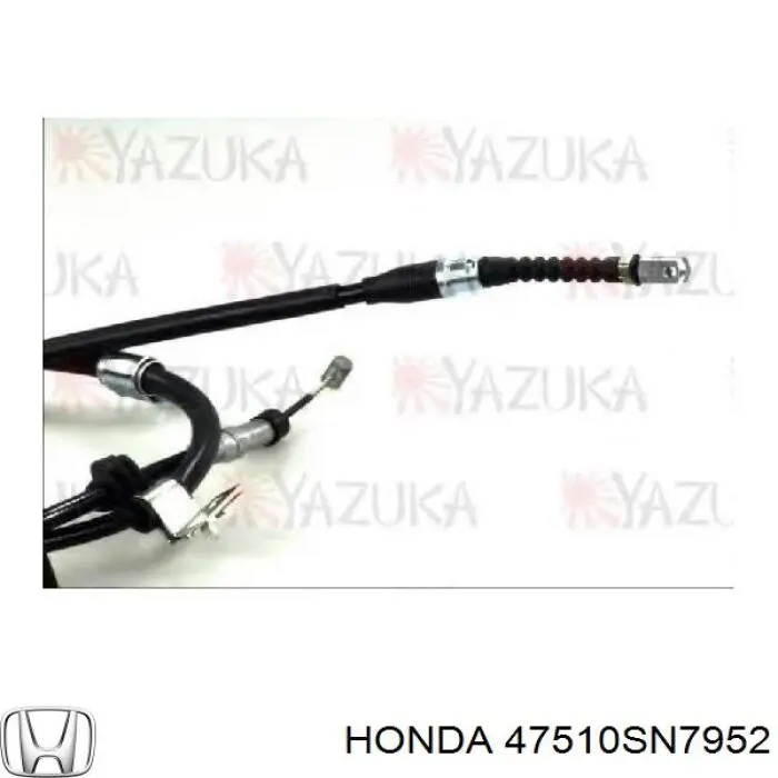 Трос стоянкового гальма задній правий Honda 47510SN7952 ціна, від 21.70 USD