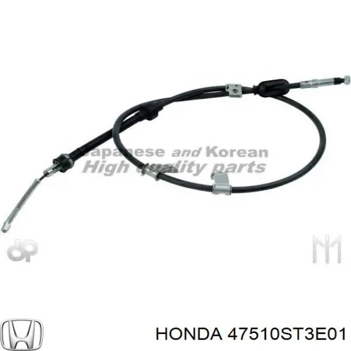 47510ST3E01 Honda Трос стоянкового гальма задній правий