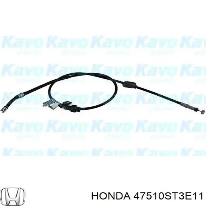 47510ST3E11 Honda Трос стоянкового гальма задній правий