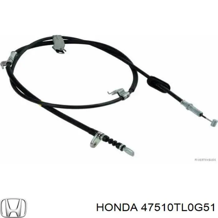 Трос стоянкового гальма задній правий Honda 47510TL0G51 ціна, від 31.67 USD