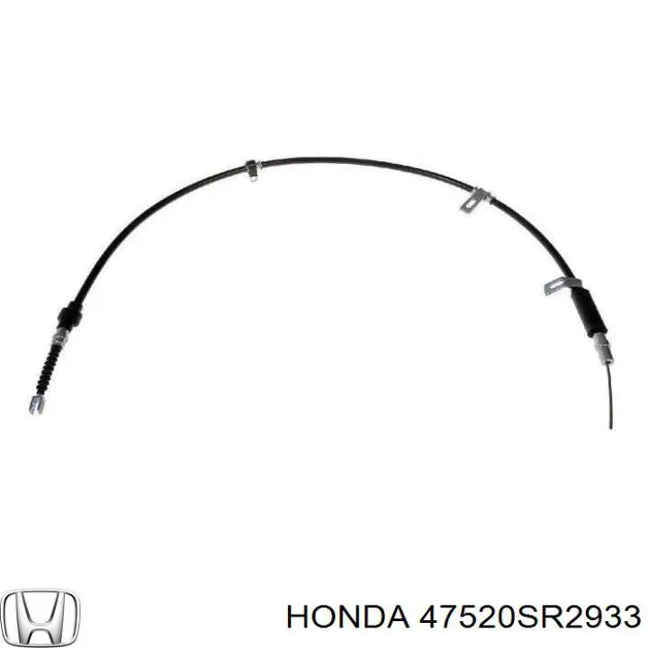 Трос ручного гальма задній, правий 47520SR2933 Honda