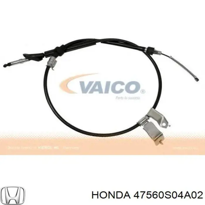 47560S04A02 Honda Трос ручного гальма задній, лівий