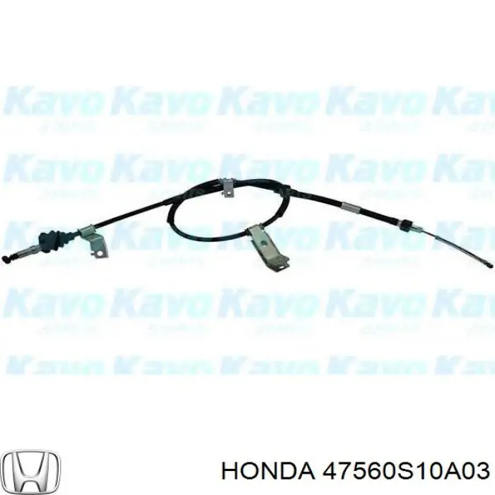 Трос стоянкового гальма задній лівий Honda 47560S10A03 ціна, від 28.70 USD