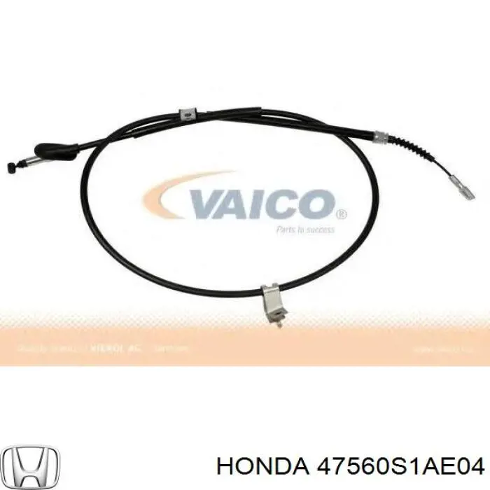 Трос ручного гальма задній, лівий 47560S1AE04 Honda