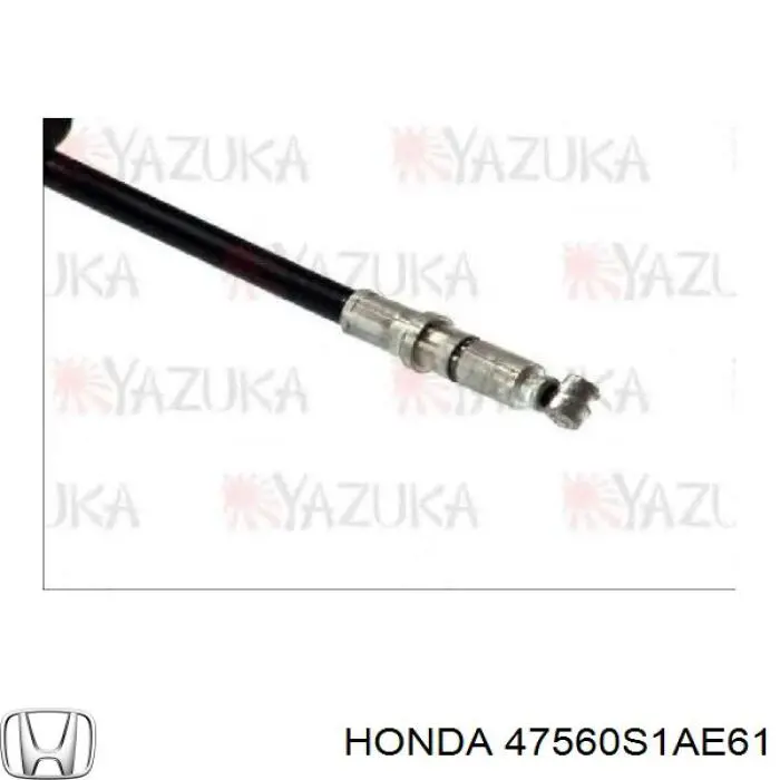 47560S1AE61 Honda Трос ручного гальма задній, лівий