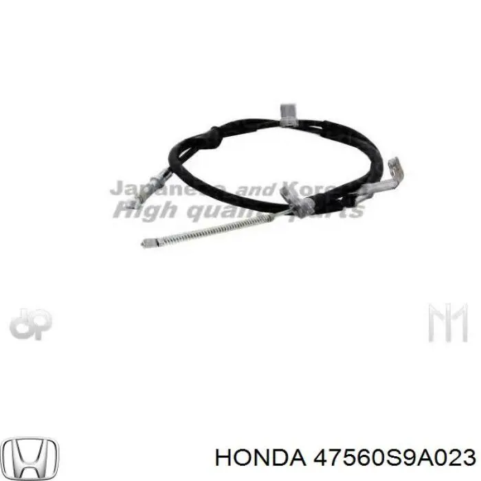 Трос стоянкового гальма задній лівий Honda 47560S9A023 ціна, від 19.92 USD