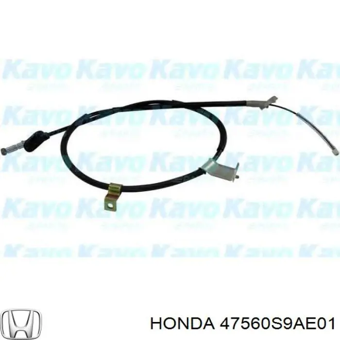 47560S9AE01 Honda трос ручного гальма задній, лівий