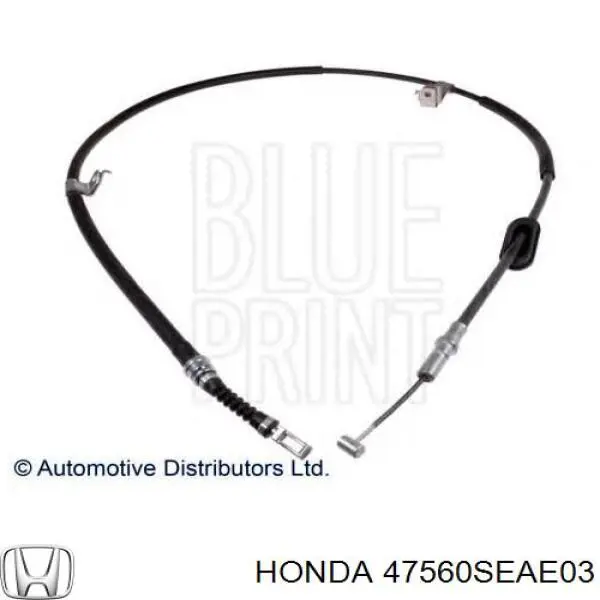 Трос стоянкового гальма задній лівий Honda 47560SEAE03 ціна, від 21.40 USD