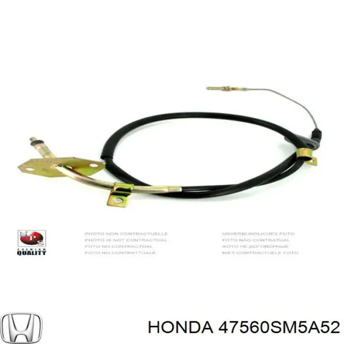 Трос ручного гальма задній, лівий Honda Accord 4 (CB3, CB7) (Хонда Аккорд)