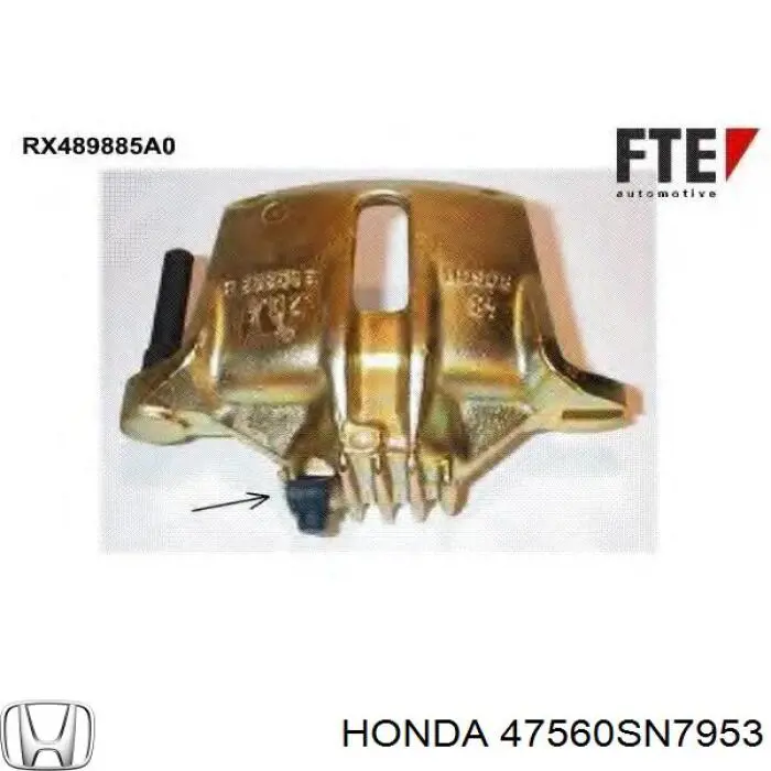 Купити 47560SN7953 Honda Трос ручного гальма задній, лівий