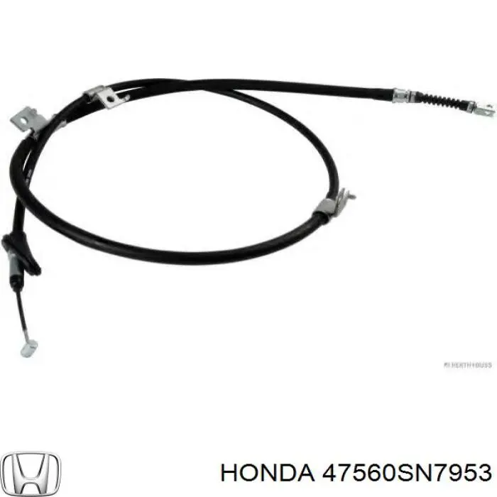 47560SN7953 Honda трос ручного гальма задній, лівий