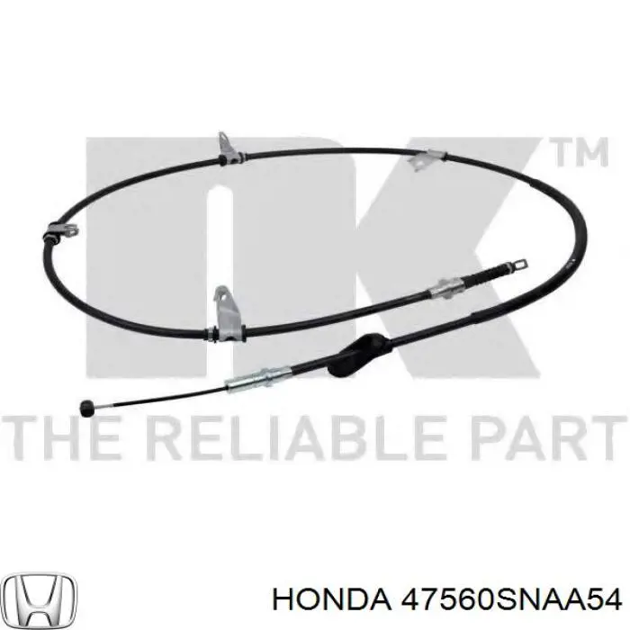 Купити 47560SNAA54 Honda Трос ручного гальма задній, лівий