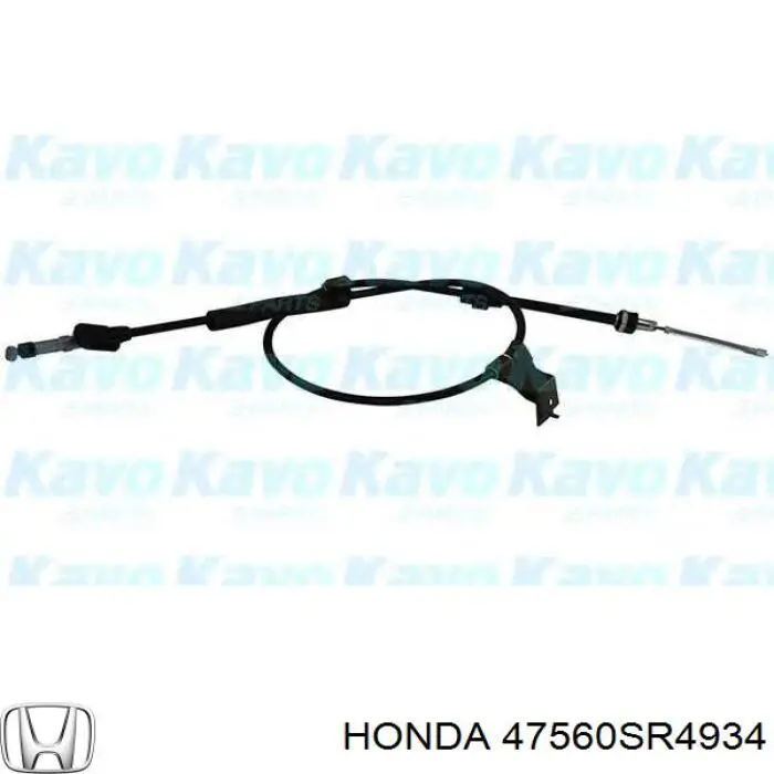 Трос ручного гальма задній, лівий 47560SR4934 Honda