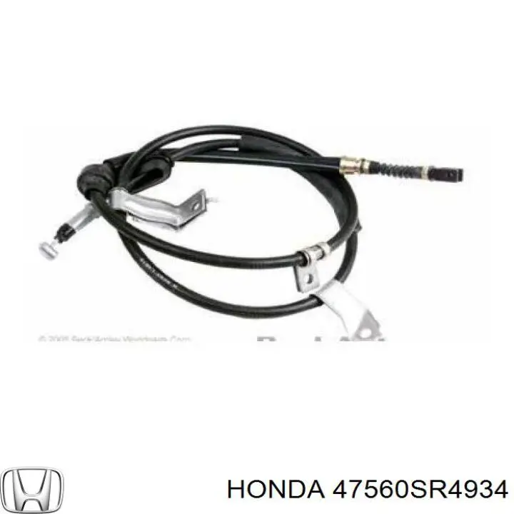 47560S04932 Honda трос ручного гальма задній, лівий