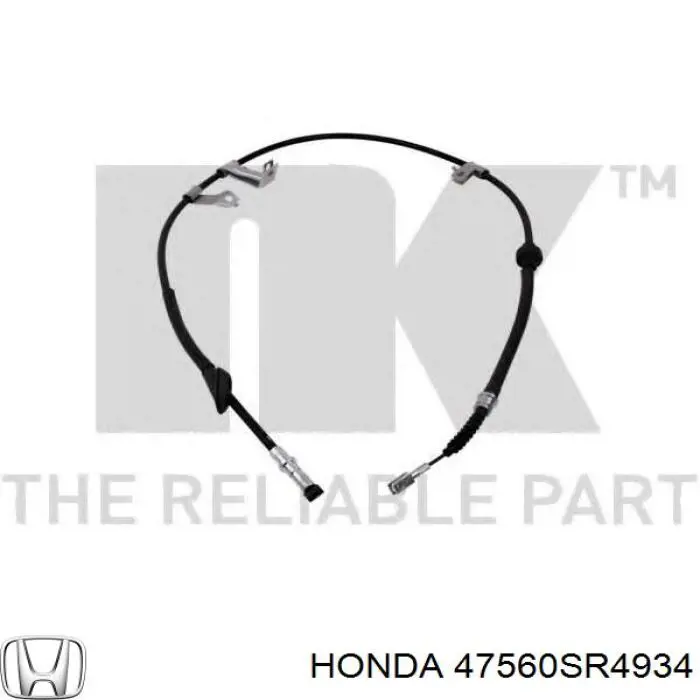 Купити 47560SR4934 Honda Трос ручного гальма задній, лівий