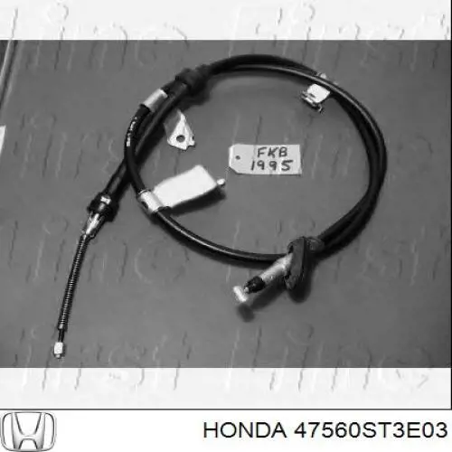 Трос стоянкового гальма задній лівий Honda 47560ST3E03 ціна, від 17.52 USD
