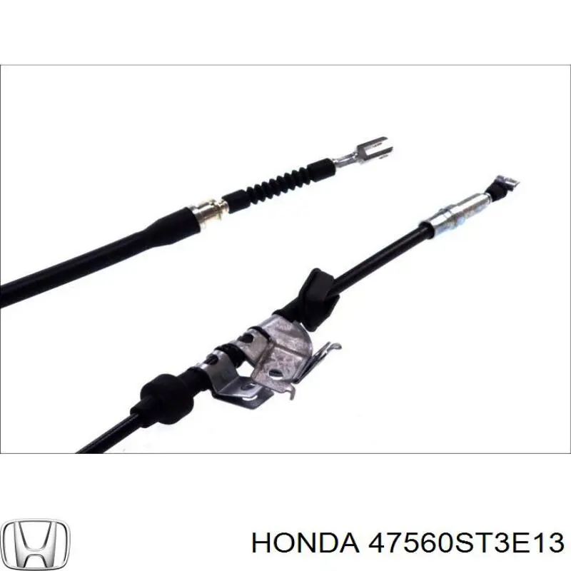 Трос стоянкового гальма задній лівий Honda 47560ST3E13 ціна, від 24.45 USD