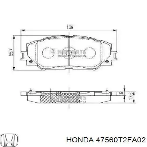Купити 47560T2FA02 Honda 
