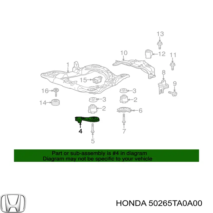 50265TA0A00 Honda 