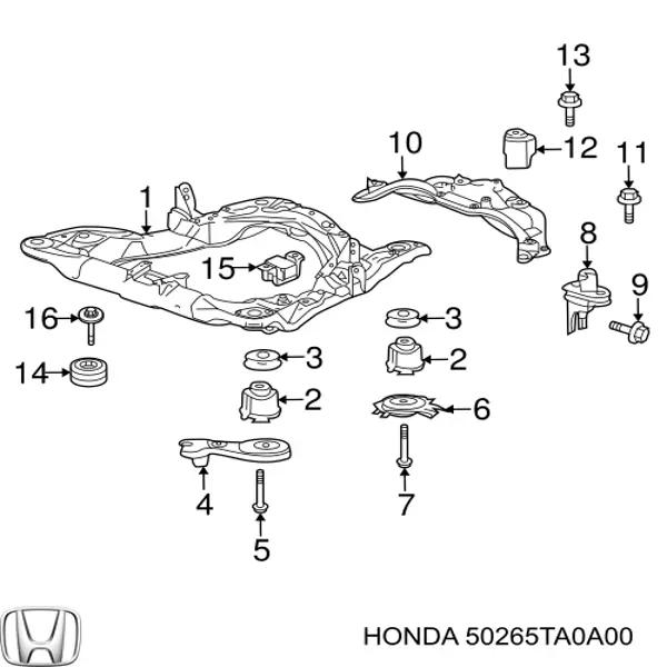  Honda 50265TA0A00 ціна, від 8.87 USD