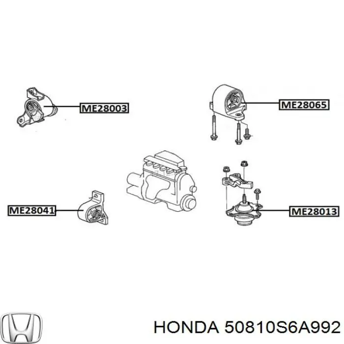  50810S6A992 Honda