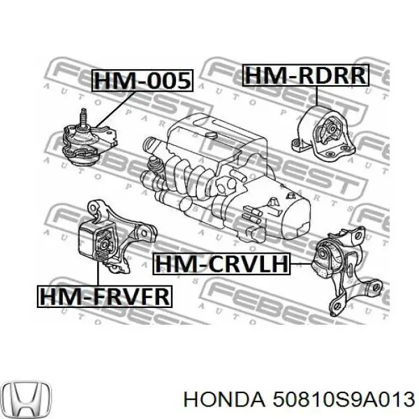 Купити 50810S9A013 Honda Задня опора двигуна